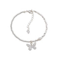 Sterling Silver Butterfly Pearl Small Pieces Of Silver Bracelet