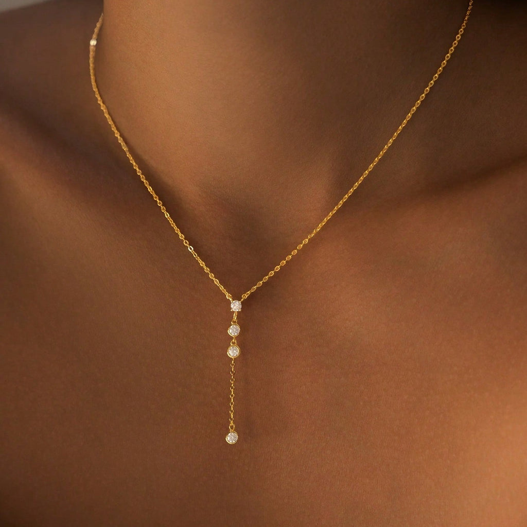 Light Luxury Minimalist Y-Shaped Geometric Necklace Designer-Style Jewelry
