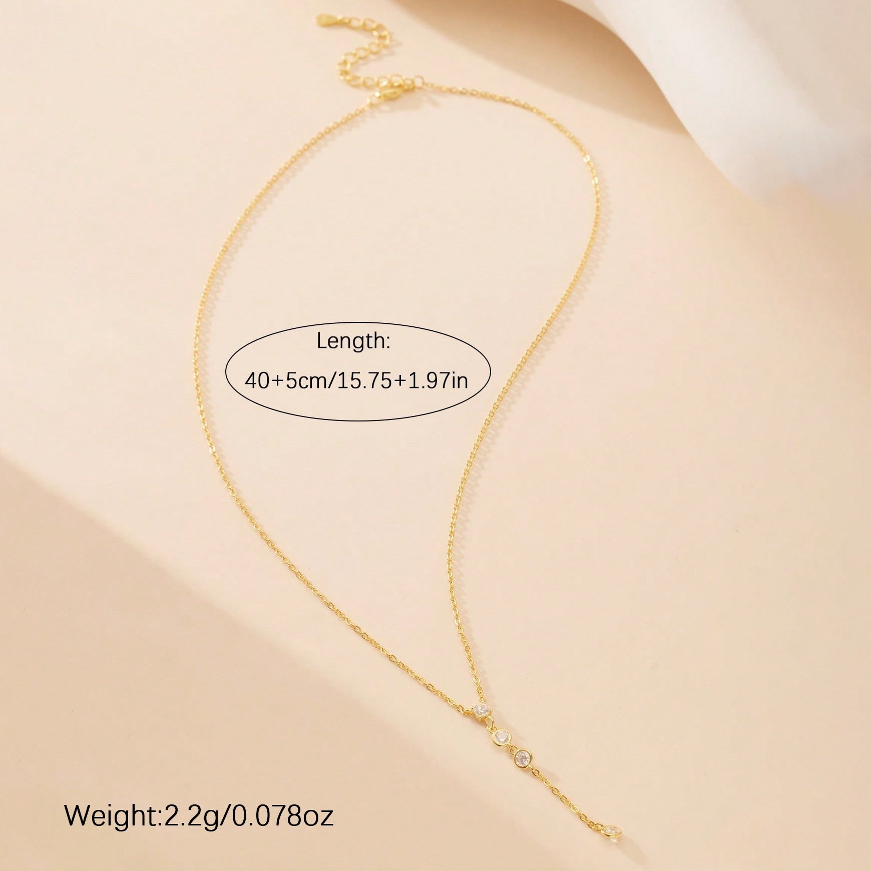 Light Luxury Minimalist Y-Shaped Geometric Necklace Designer-Style Jewelry