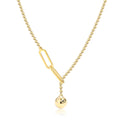 Tassel Ball Pendant Simple Elegant Necklace Women